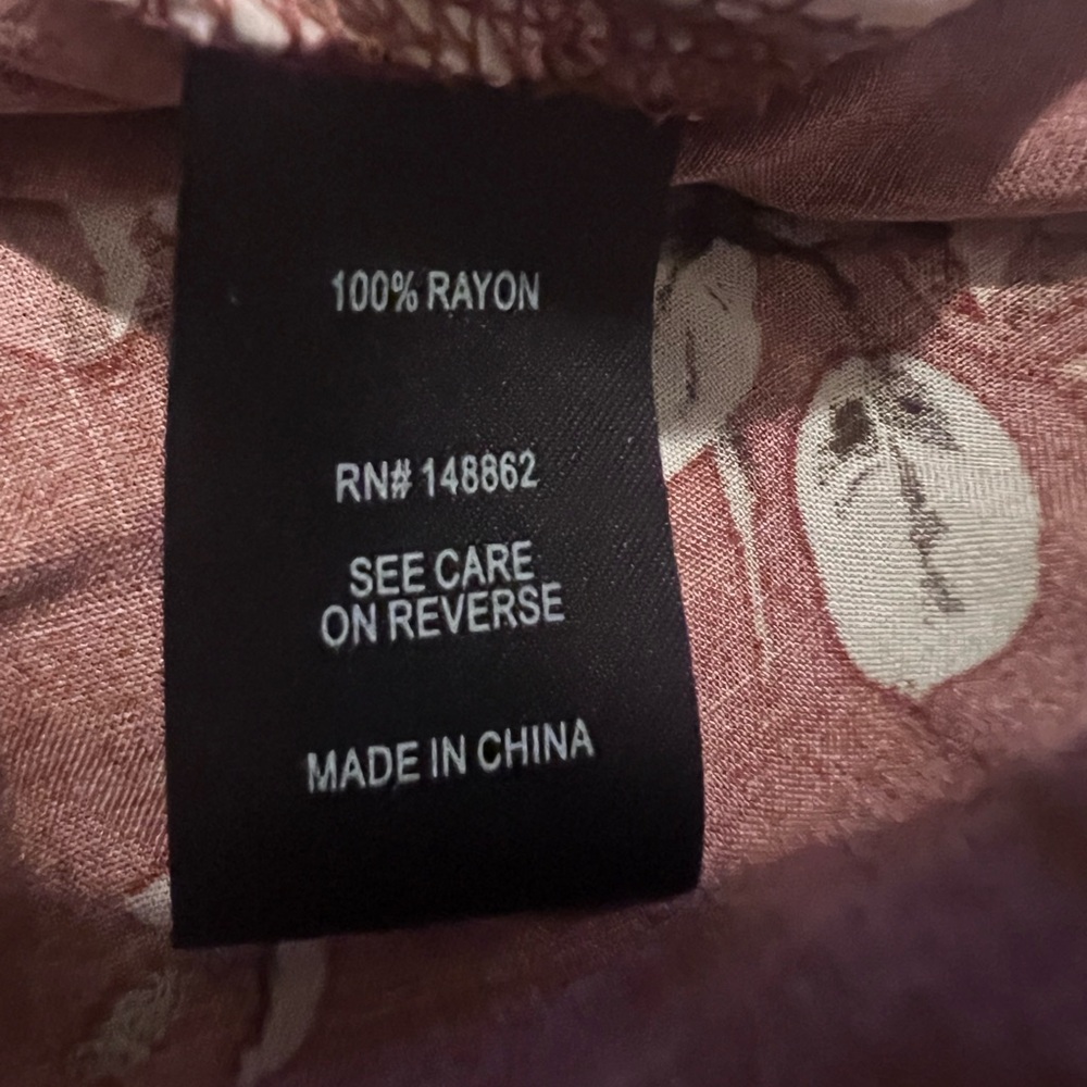 Torrid brand, floral long sleeve dress shirt. - Picture 4 of 4
